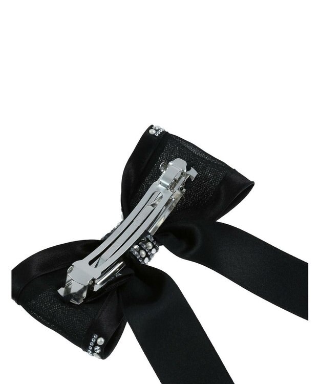 ACCA  サテンシルクリボンバレッタ ブラック