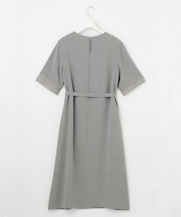J.PRESS LADIES 【セットアップ対応】MELANGE ライトツイル ワンピース ライトグレー系
