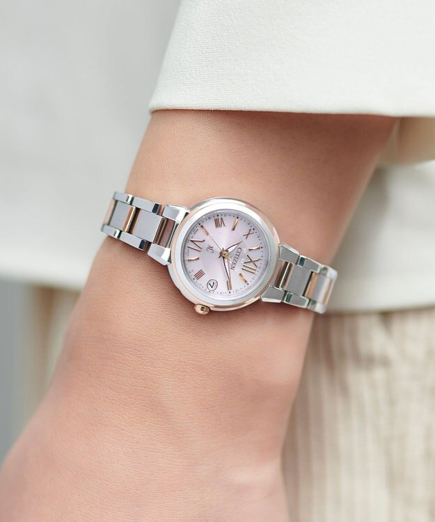 CITIZEN 【人気ロングセラー】エコ・ドライブ電波時計 防水 / ビジネス 就活 ギフトにも◎ ES9434-53W ピンク