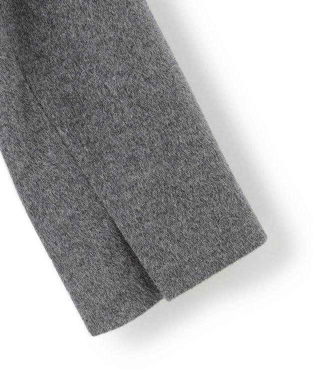 23区 L ウールカシミヤビーバー スタンドカラー  コート グレー系