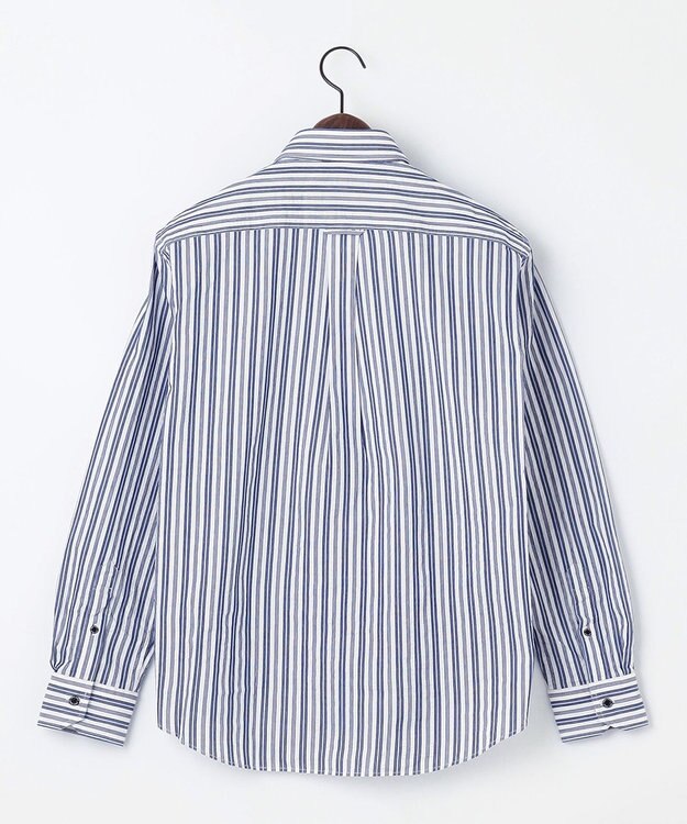 JOSEPH ABBOUD 【オーガニックコットン】オーガニックコードストライプ シャツ サックスブルー系1