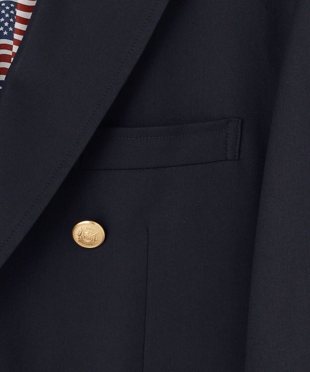 J.PRESS YORK STREET 【UNISEX】ダブルブレザー / 6B / 金釦 / 背抜き ネイビー系