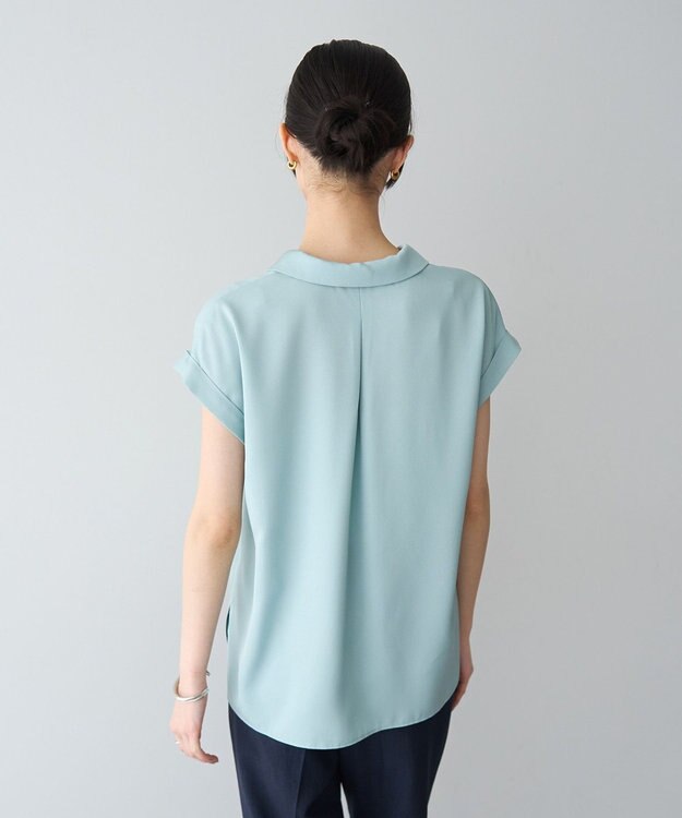 YECCA VECCA 2wayストライプリボンブラウス Mint