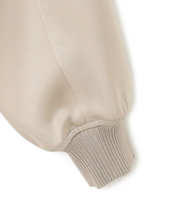 23区 S 【洗える】ドレープサテン MA-1 ブルゾン ベージュ系