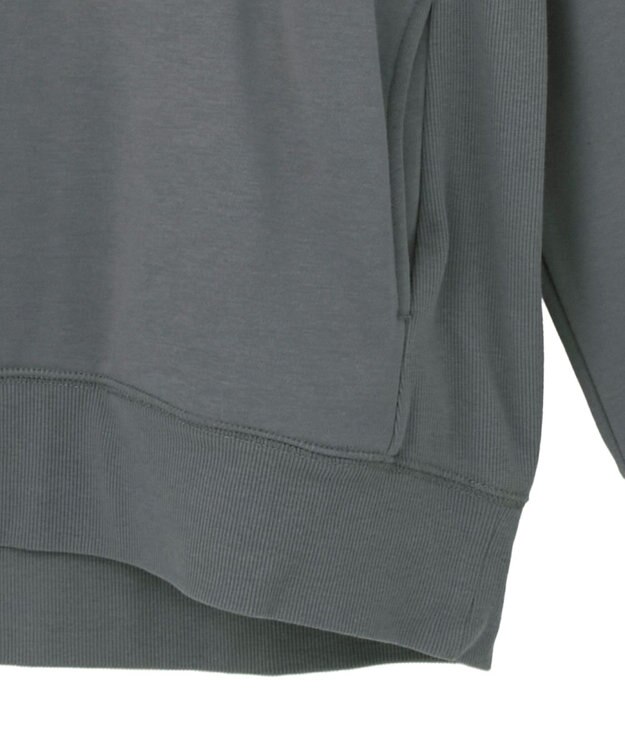 earth music&ecology サイドリブロゴスウェット Gray