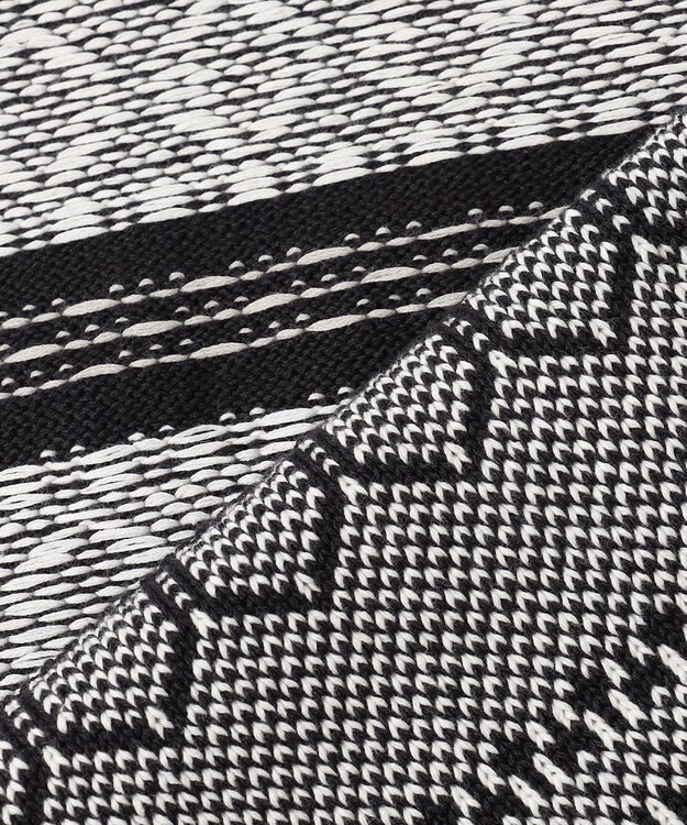 JOSEPH HOMME レボソジャガード 　クルーネックニット ブラック系3