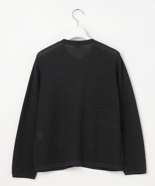 J.PRESS LADIES Paper Blend Summer ニット ジャケット ネイビー系