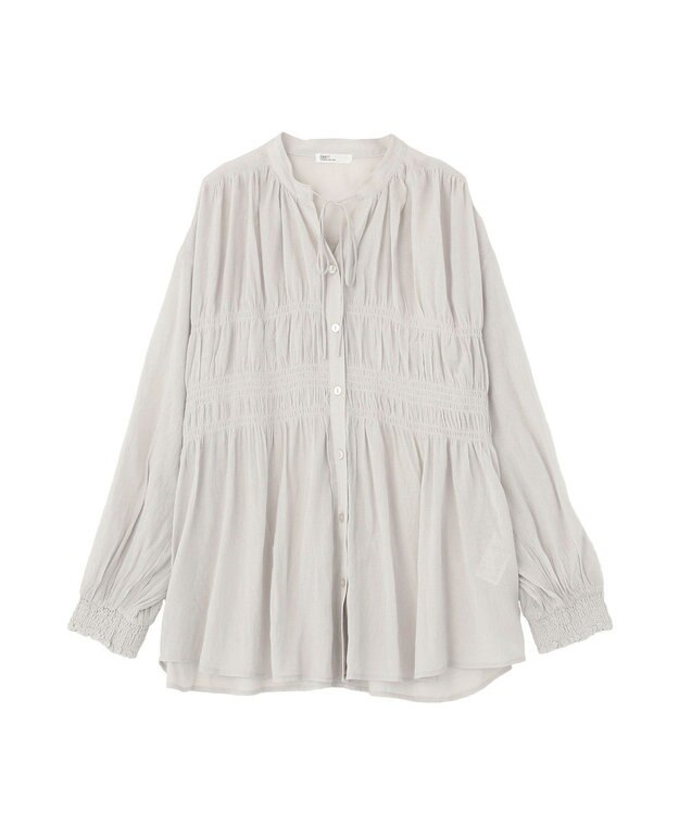 CRAFT STANDARD BOUTIQUE ウ゛ィンテージボイルロングスリーブブラウス Light Gray