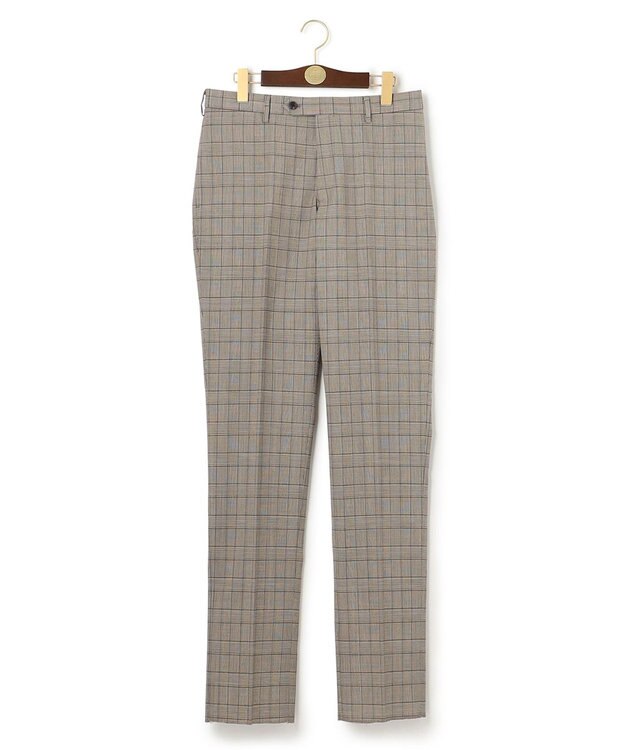 J.PRESS MEN 【J.PRESS BASIC】ペピンメリノコンフォート ストレッチブラウン グレナカートチェック スラックス ブラウン系4