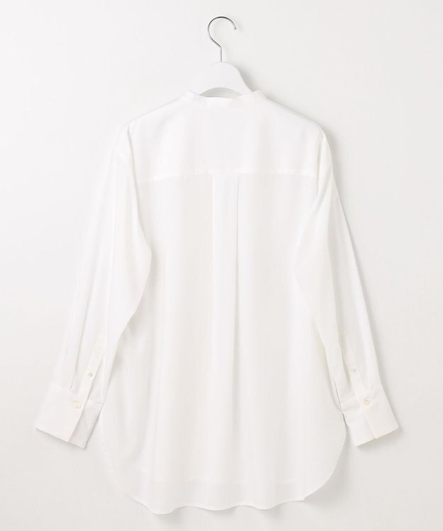 自由区 L 【洗える】SOMELOSバンドカラー ブラウス オフ