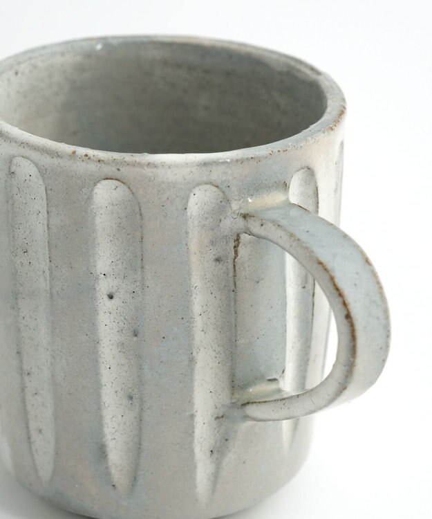 たち吉 【たち吉】粉引彫文マグ〈１個〉美濃焼 キナリ