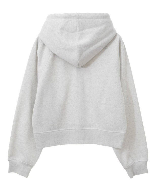 AMERICAN HOLIC ラメミニ裏毛ショートＺＩＰパーカー Oatmeal