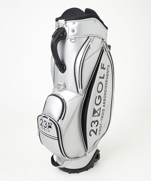 23区GOLF 【UNISEX】セルフスタンドバッグ内蔵キャディバッグ シルバー系