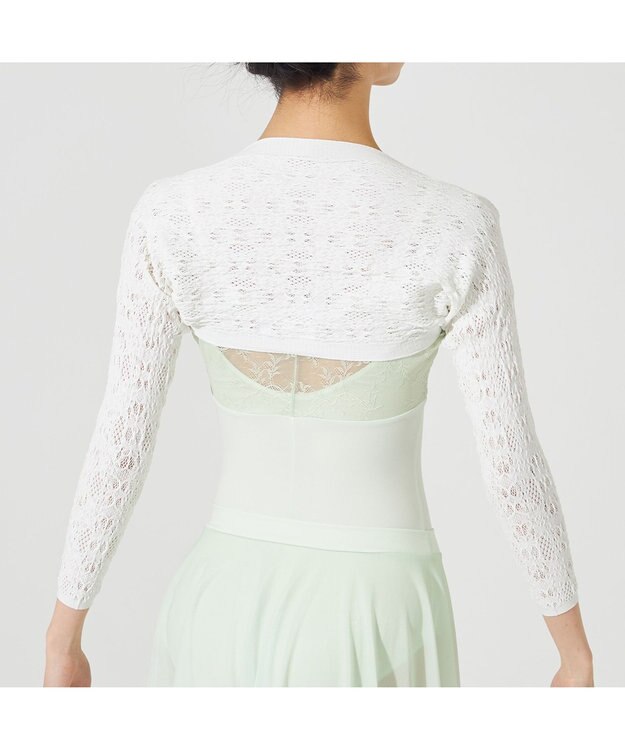 Chacott 【ノーソーイングニット】ノーソーイング7分袖アームカバー オフホワイト