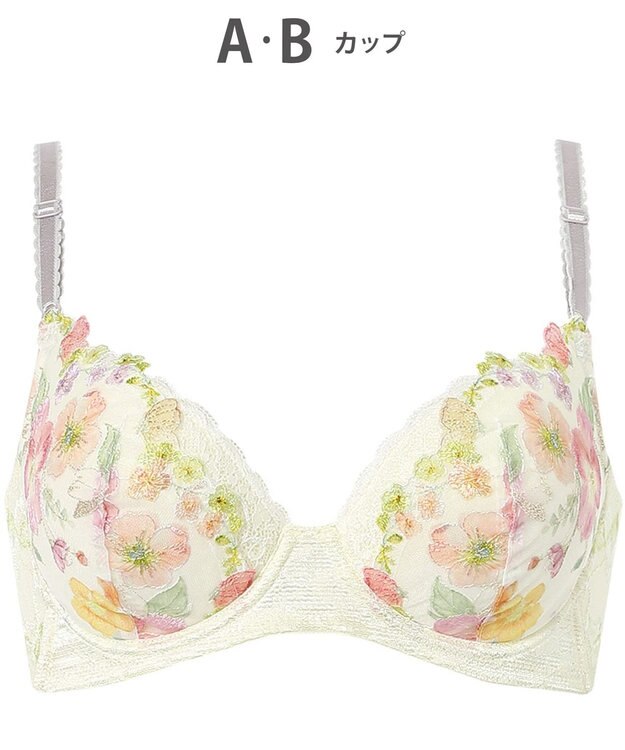 Wing ブラジャー 背中の段差をスムージング 脇高設計 バストの脇流れをブロック 【後ろ姿きれいブラ】 ブラ KB2722 ウイング／ワコール クリーム