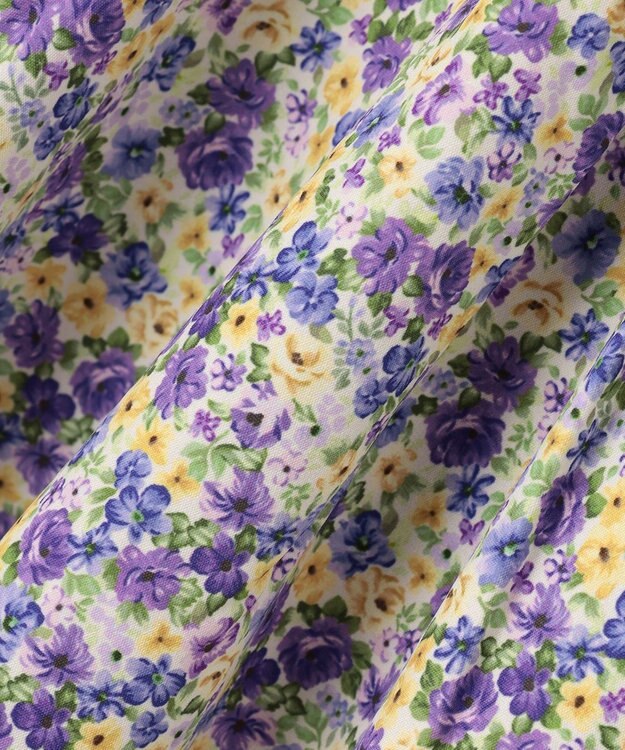 ANY KIDS ドッキング花柄カットソー ラベンダー