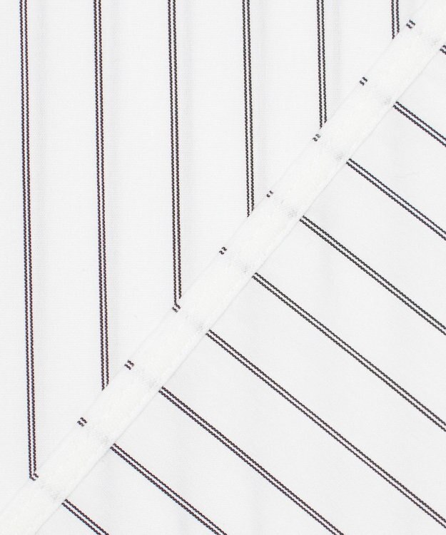 23区 【GOLD LABEL】コットンニドム 2WAYボウタイ ブラウス オフストライプ