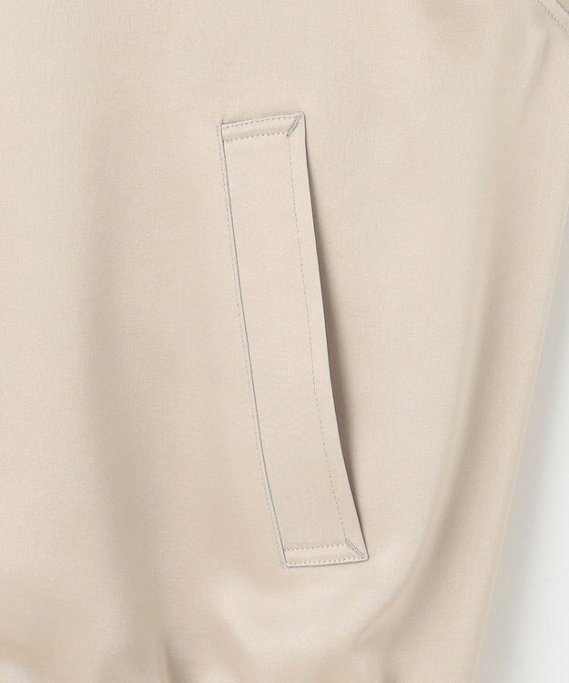 23区 【洗える】ドレープサテン MA-1 ブルゾン ベージュ系