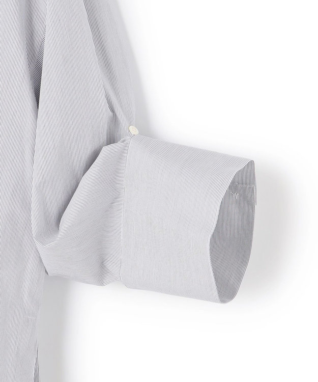 uncrave コットンクロスストライプ BIGシャツ ネイビーストライプ