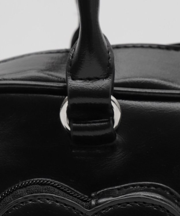 WEGO ハートポケットボストンバッグ ブラック