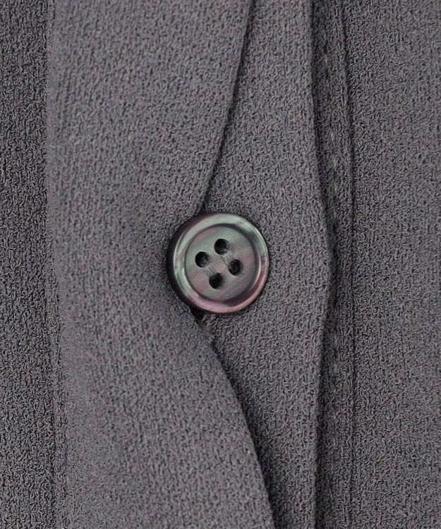 組曲 【接触冷感・WEB限定】ジョーゼットジャージードルマンスリーブ ブラウス グレー系