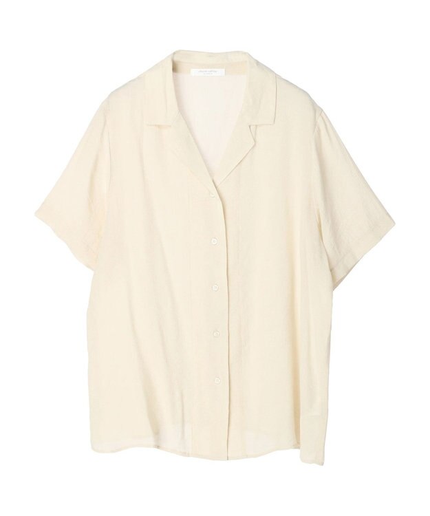 Green Parks ゆったり開襟シャツ Light Beige