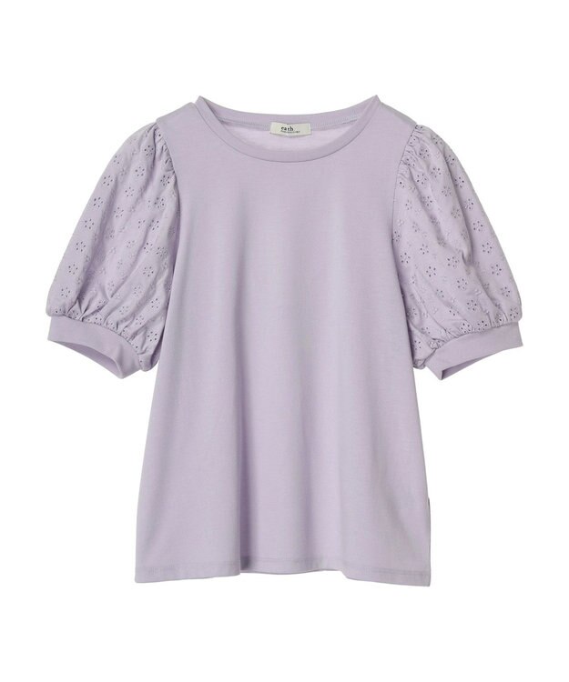 earth music&ecology フラワーレースプルオーバー Lavender