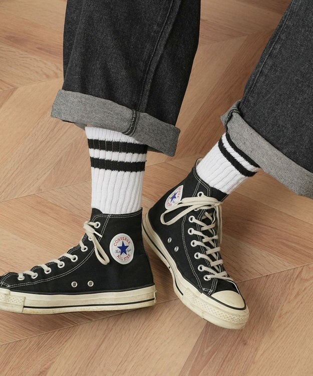 WEGO 2ラインソックス（R） ホワイト