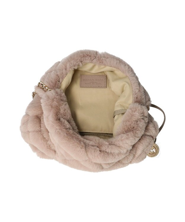 MARCO MASI ファートートバッグ ベージュ トライアングル型 ロゴ