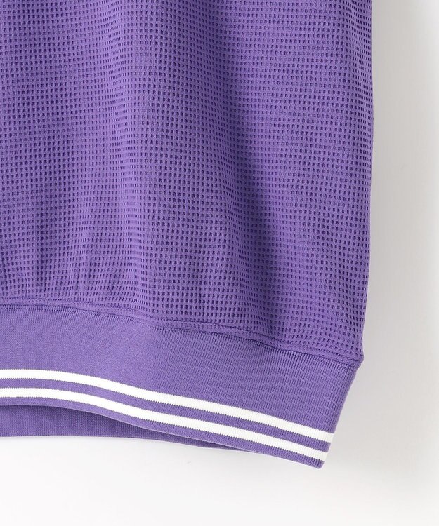 PW CIRCULUS 【WOMEN】ワッフルハーフジップポロ ゴルフウェア レディース パープル系