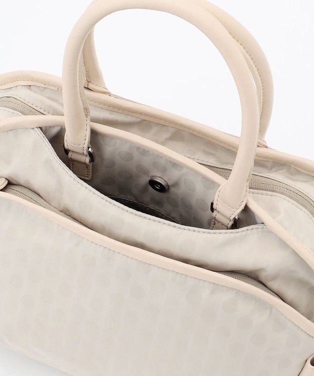 Y'SACCS Polka Dots　パイピングポケット2WAYミニトート アイボリー