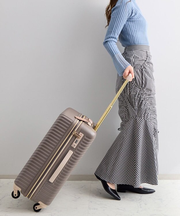 ACE BAGS & LUGGAGE 【雑誌掲載】 HaNT×Jewelna Rose コラボ スーツケース Mサイズ 06822 ハント ジュエルナローズ モカカプチーノ