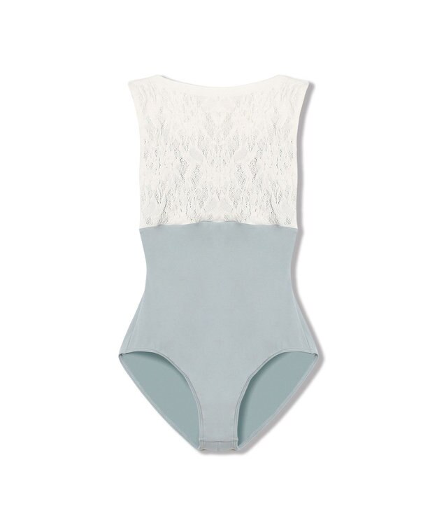 Chacott 【ノーソイングニット】ノースリーブレオタード シーグリーン