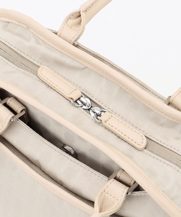 Y'SACCS Polka Dots　パイピングポケット2WAYミニトート アイボリー