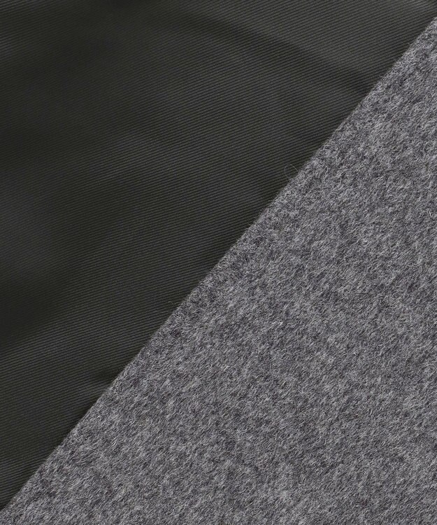 23区 L ウールカシミヤビーバー スタンドカラー  コート グレー系