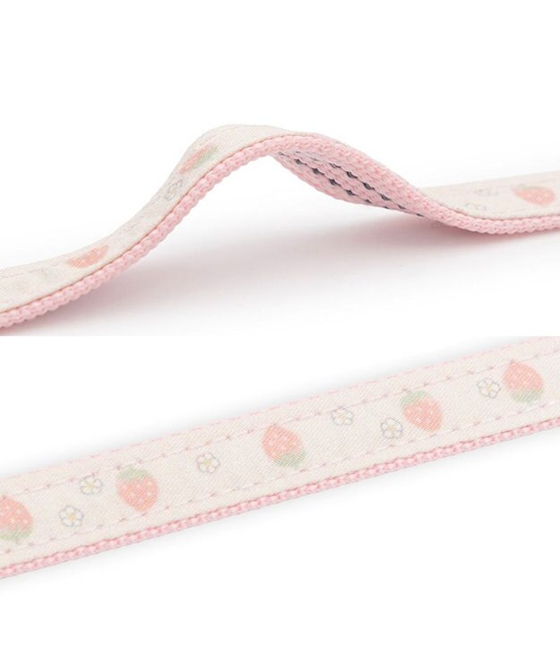 PET PARADISE ペットパラダイス 花苺柄 リード ４Ｓ～３Ｓ ピンク