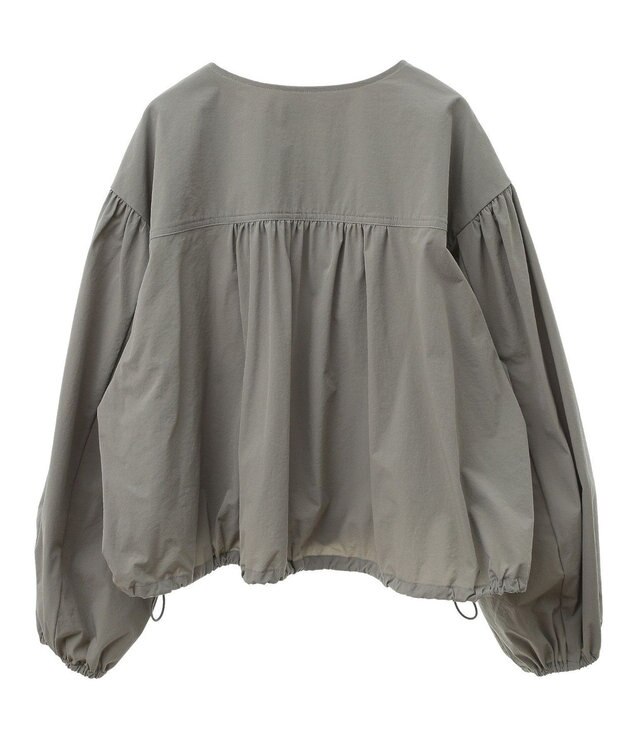 earth music&ecology ノーカラーボリュームブルゾン Khaki