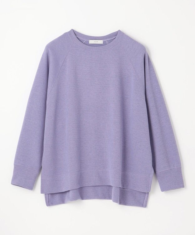 ANY 【洗濯機可】クルーネックポンチョ ラベンダー