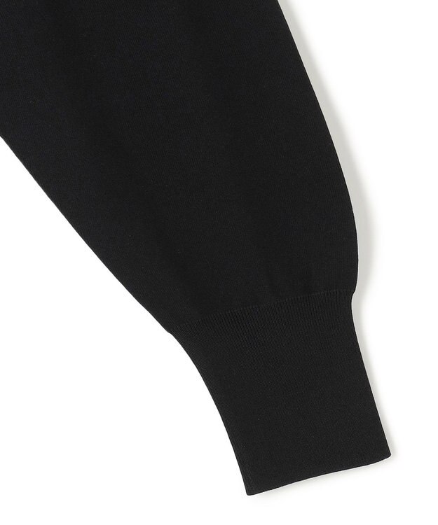 BEIGE， 【洗える】LAURA / ドライタッチバックジップニット Black