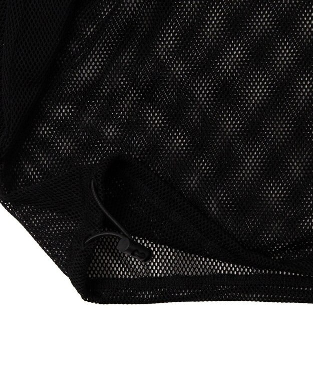 WEGO ダブルジップメッシュパーカー ブラック