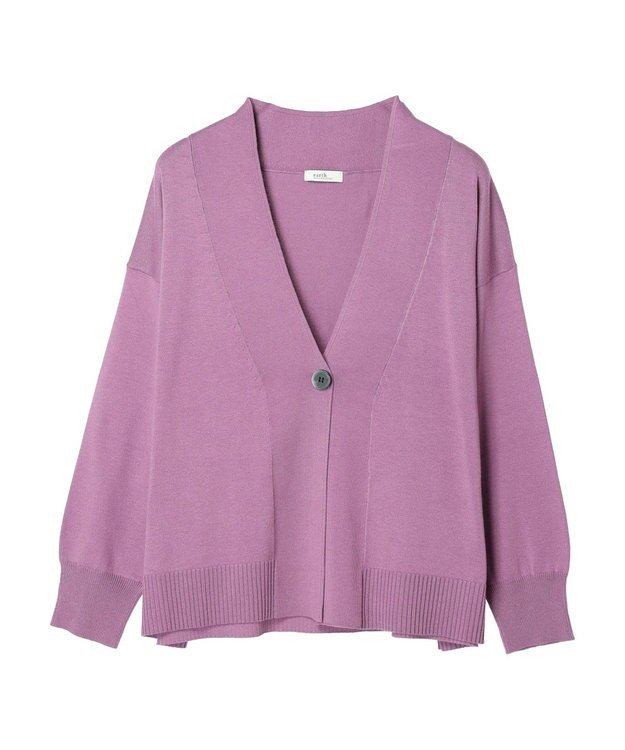 earth music&ecology ＵＶカット加工　ＢＩＧカーディガン Pink