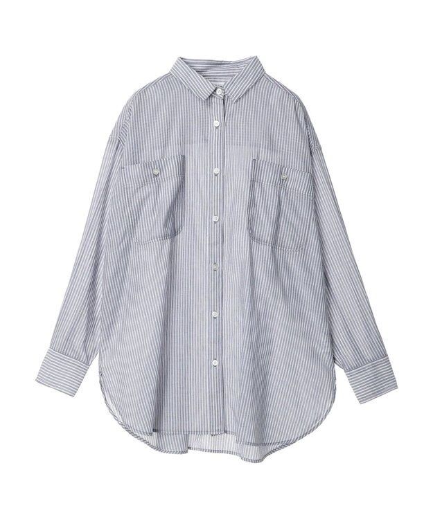 AMERICAN HOLIC 接触冷感Ｗポケットボイルシャツ Stripe