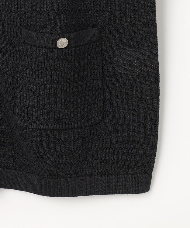 J.PRESS LADIES Paper Blend Summer ニット ジャケット ネイビー系