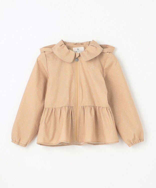 組曲 KIDS 【150-160㎝】ランダムドット ブルゾン ベージュ系5