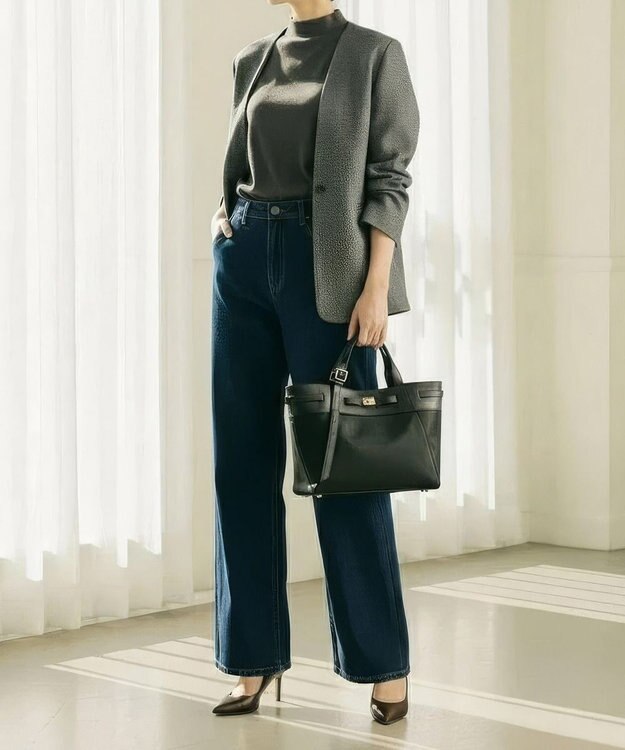 TOPKAPI 【TREASURE TOPKAPI】ナイロン レザーコンビ 2way トートバッグ A4対応 ブラック