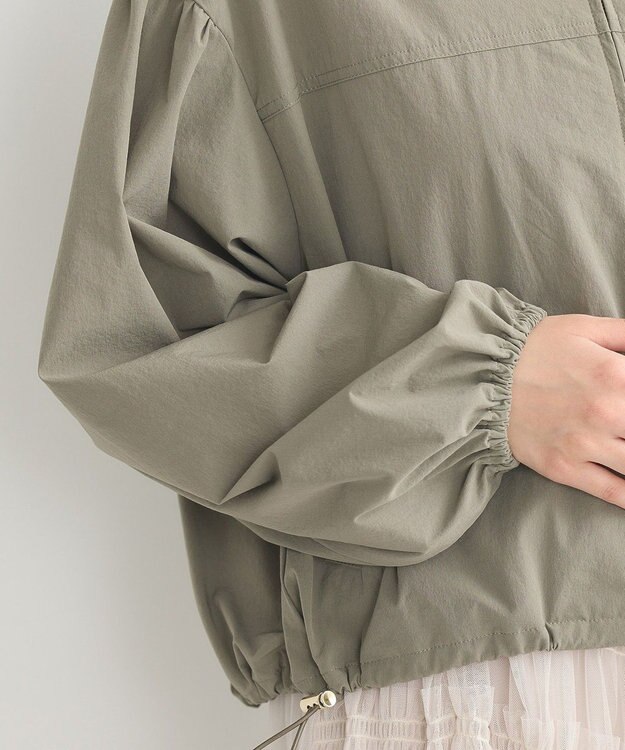 earth music&ecology ノーカラーボリュームブルゾン Khaki