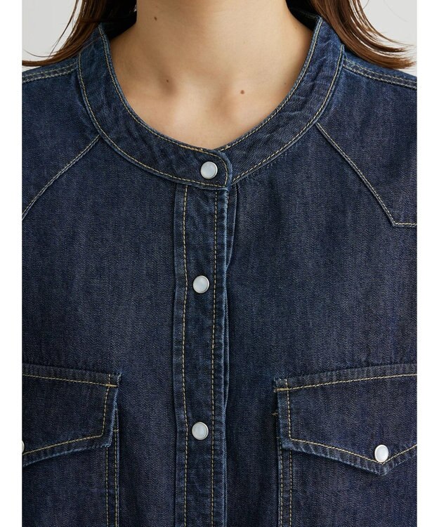 Green Parks ・ＳＵＧＡＲ　ＳＰＯＯＮ　デニムウエスタンワンピース One Wash