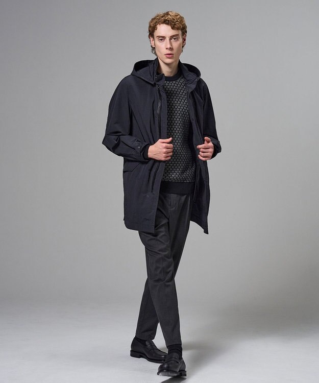 JOSEPH HOMME チャンディーガルジャガード　クルーネックニット グレー系