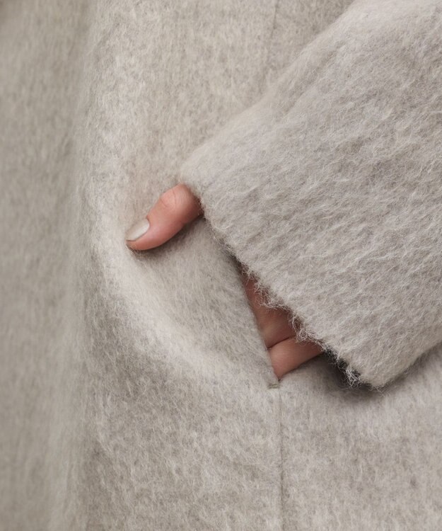 GRACE CONTINENTAL シャギードルマンコート グレー