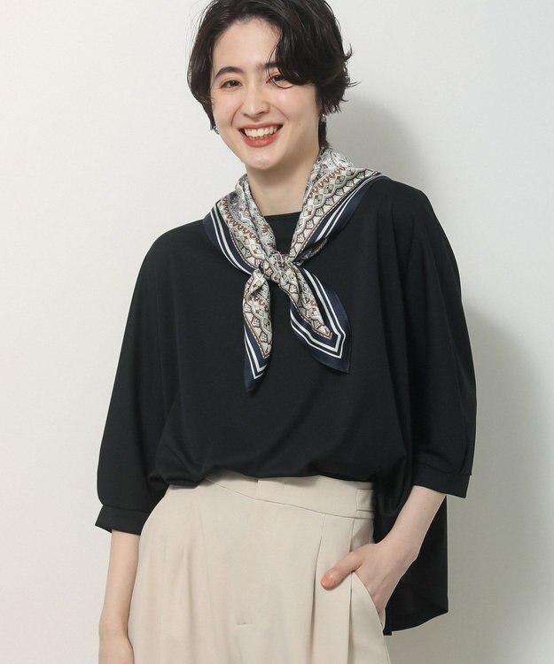 Green Parks 【優秀ブラウス】マルチ機能バックデザインブラウス Black